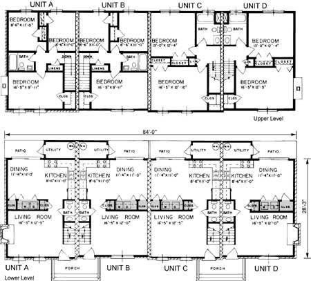 Quadruplex House Plans | quadruplex house plan house design plans Quadruplex House Plans | quadruplex house plan house design plans